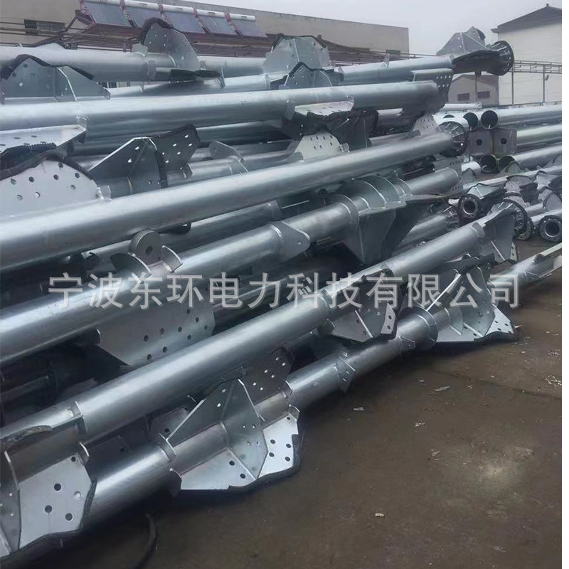 热镀锌加工件钢管杆电缆桥架走线槽钢杆塔钢支架钢支柱电力钢管杆