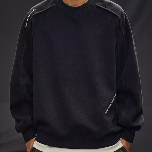 2025 spring and autumn American letters simple men's round-neck sweater fashionable fashion brand casual all-matching high street men's coat