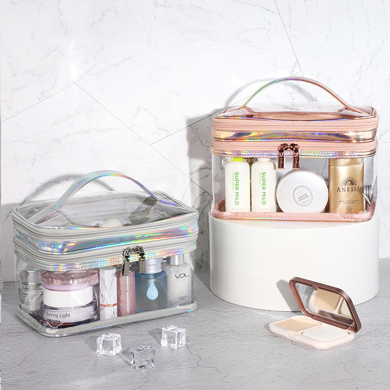 Transparent Waterproof Toiletry Bag Portable Outdoor Travel Cosmetics Cosmetics Bag Multi-Functional Thickeneded Pvc Cosmetics Bag Transparent Waterproof Toiletry Bag Portable Outdoor Travel Cosmetics Cosmetics Bag Multi-Functional Thickeneded Pvc Cosmetics Bag