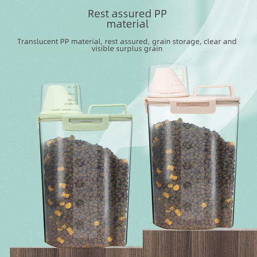 Cat food and dog food storage barrel pet food storage sealed moisture-proof box storage box storage tank small fresh-keeping container 6