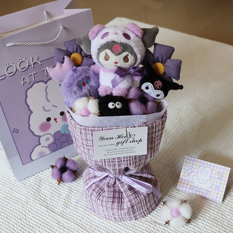 Muñecas Kulomi flores de flores muñecas regalo de cumpleaños para chicas peluche lindo para la novia amiga del maestro día del maestro