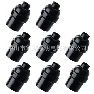 E26美规无段自锁电木光身灯头 复古锁线式电木灯头胶木灯头