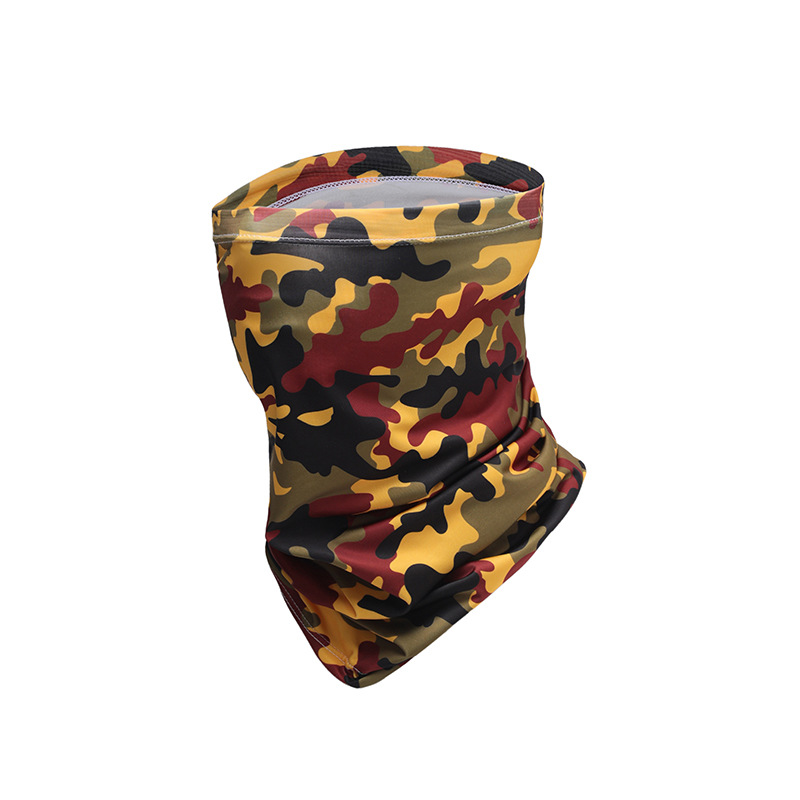 Ciclismo máscara de protección solar Sombrilla de seda de hielo máscara de protección UV de viaje al aire libre pañuelo mágico bufanda elástica de secado rápido