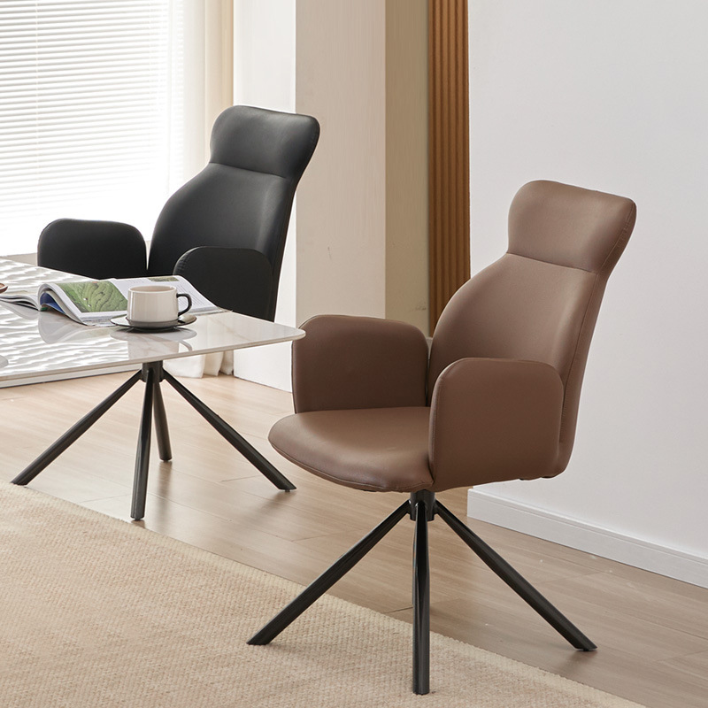 Silla de comedor de estilo europeo silla de oficina confortable 360 grados giratorios para dormitorios silla giratoria de computadora doméstica