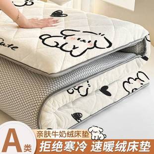 Winter fleece-lined Thickened Mattress Household Bedroom Milk Velvet Cushion Dormitory Single Person Cushion Mattress for Rental Housing Special gr