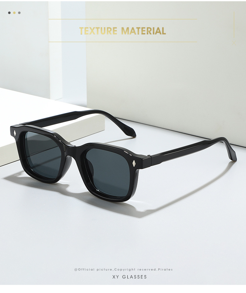 33g Weight Full Frame Glasses Structure Sunglasses Classification PC, UV400 Protection Lens Material Square Glasses Style Outdoor, Travel Occasion Solid Color Pattern All Seasons Season Unisex Gender Simple Style, Classic Style Style Grey, Black Color Simple Style Classic Style Solid Color PC UV400 Protection Square Full Frame Women's Sunglasses 1