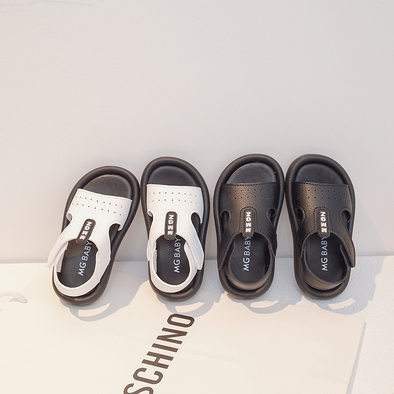 Sandale casual coreene cu velcro pentru plajă, pantofi de vară pentru copii_voghion.com