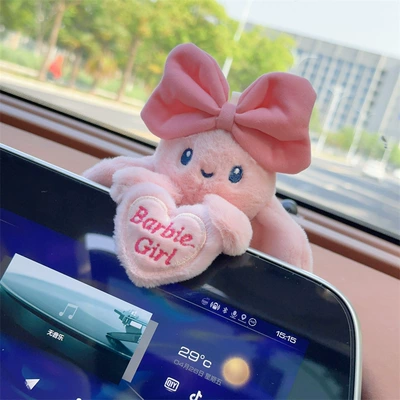car decoration car decoration car – Car ornaments - love-pink-bow-rabbit-paste