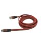 New Applicable Apple Huawei Type-c Interface Nylon Braided 2 m Color Flat Wire Mobile Phone Data Fast Charge Line