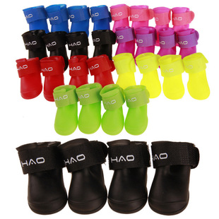 Pet dog rain shoes four seasons muddy water 4 Pack/set of cross-border pet supplies in stock supply wholesale