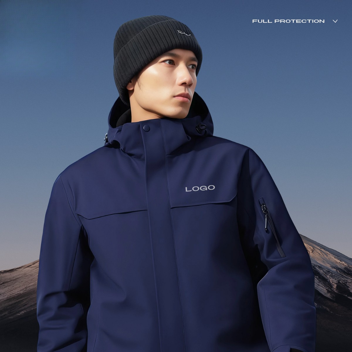 Corporate Workwear Custom-Made Three-In-One Work Uniform with Embroidered Logo Outdoor Hiking Jacket Workwear