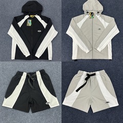 高品質コルテイズアルカトラズセットカラーブロック刺繍バッジユニセックスウインドブレーカーインジャケットショーツ
