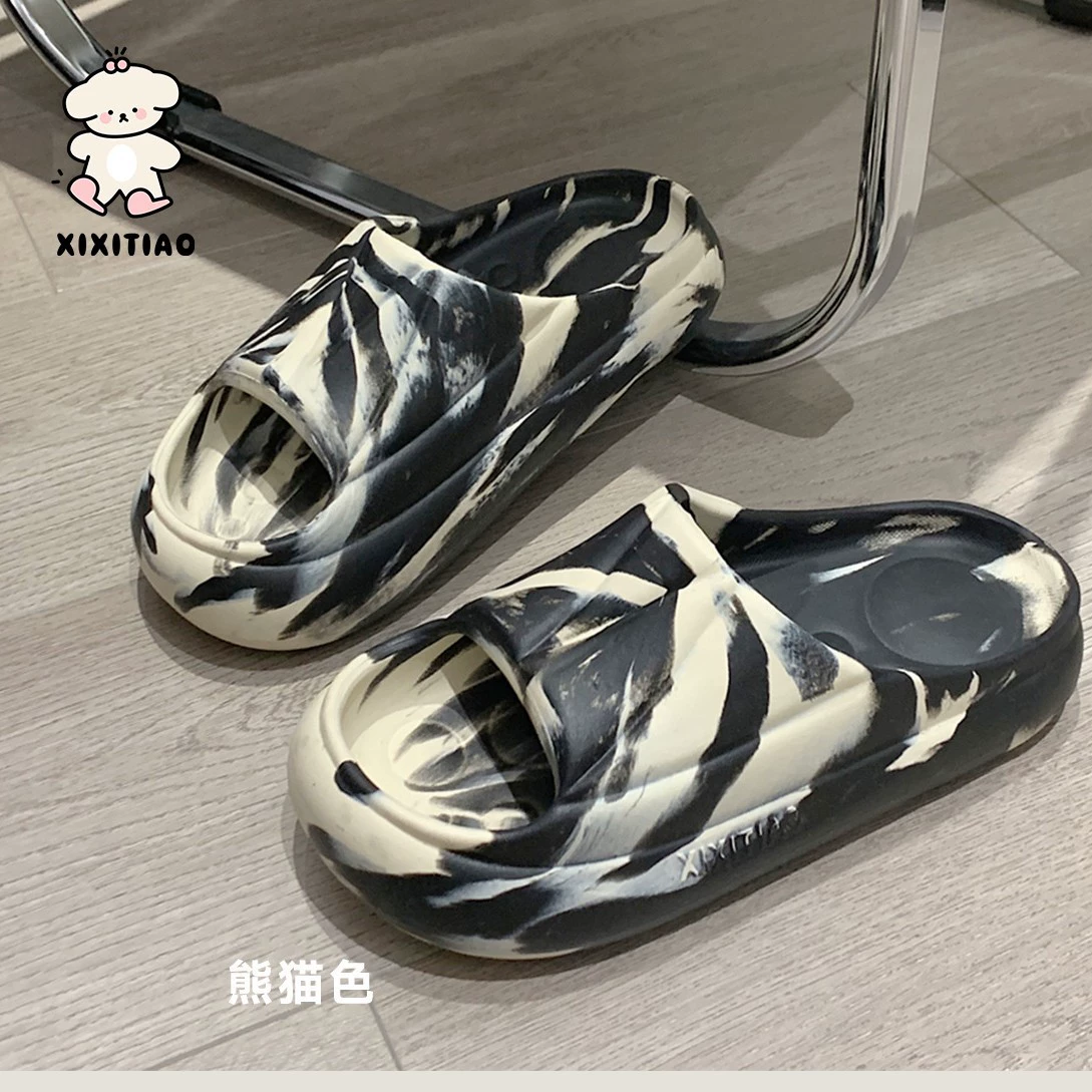 Summer neon slippers for leisure indoor platform, sports slide