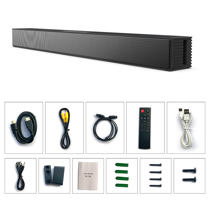 BS-18B多機能壁掛け家庭映画館音響覇bluetoothスピーカー重低音エコー壁長条スピーカー|undefined
