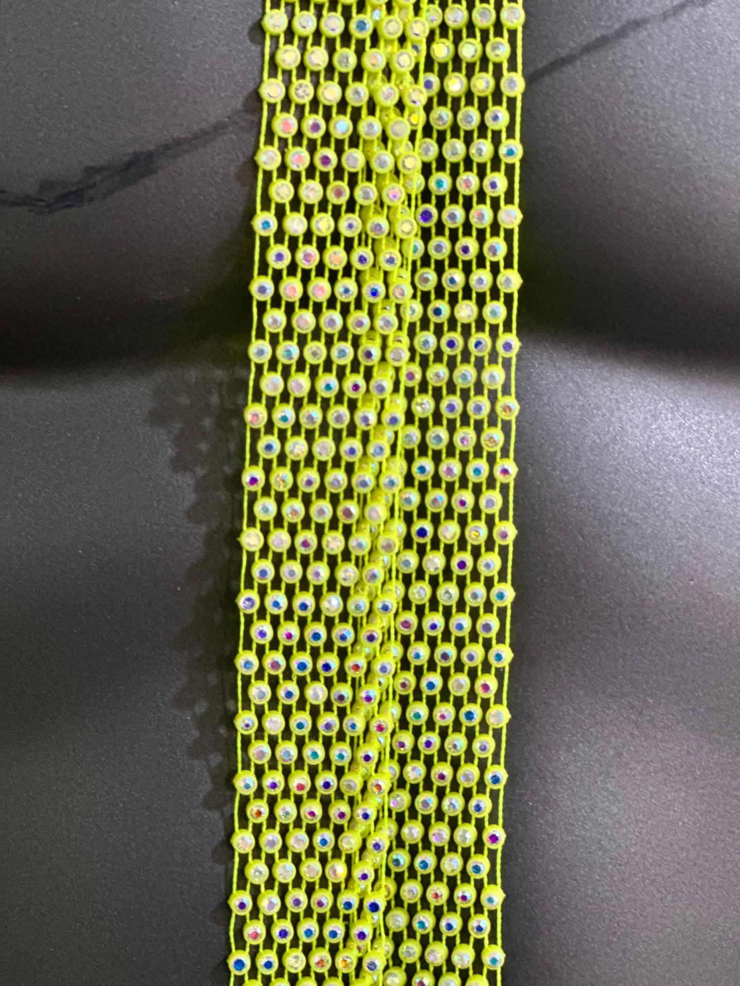 뾰족한 형광 녹색 AB 컬러 다이아몬드