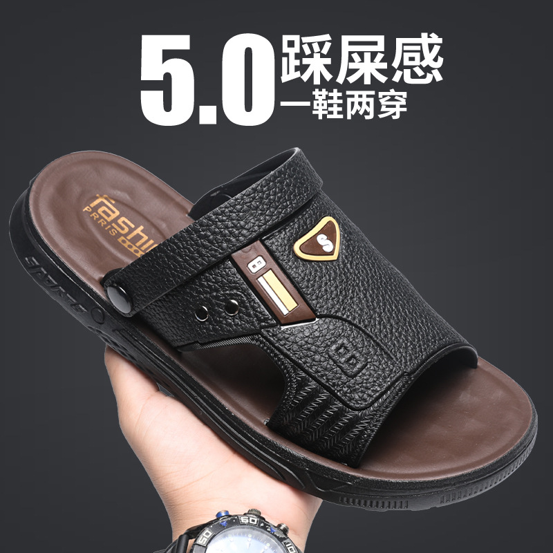 2025 verano nuevo estilo ropa exterior transpirable y resistente al desgaste sandalias y zapatillas de suela suave antideslizantes zapatos casuales para hombres tendencia