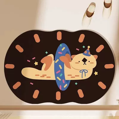 Avtomobil döşəmə paspasları — Style Floor Mat - swimming-water-lazy-4060cm-diatom-mud-small-size