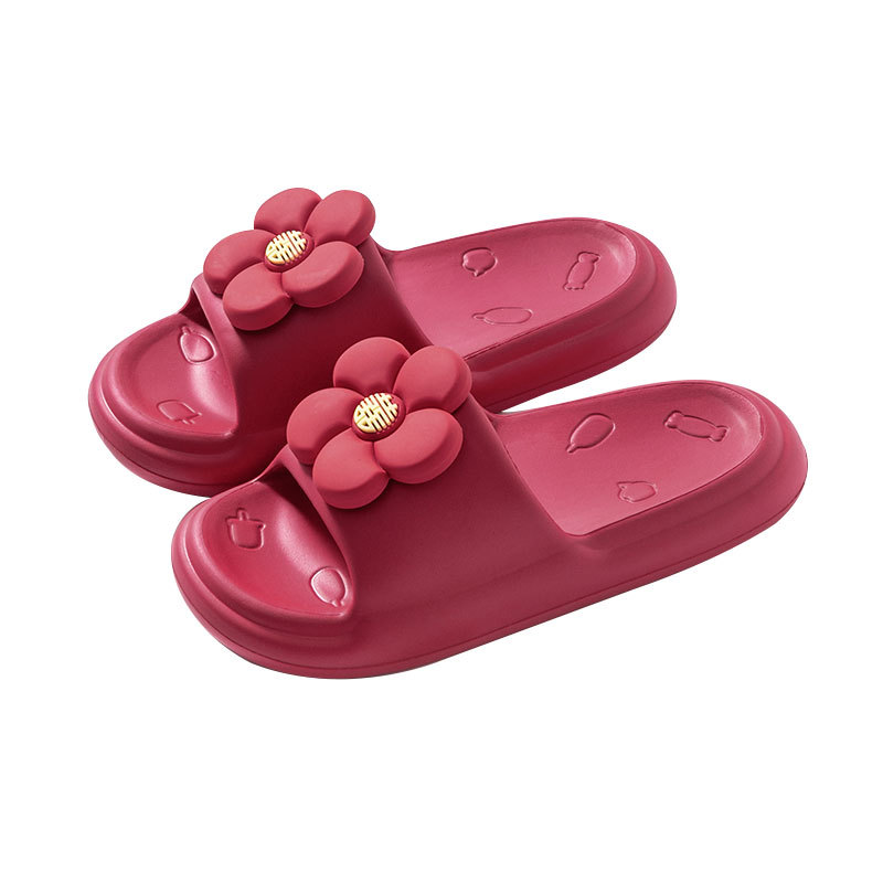 Zapatillas DE BODA Rojas pareja nueva boda novia dote hogar Baño antideslizante plataforma festiva sandalias verano