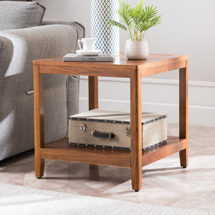 Ft Sofa Side Table Solid Wood Living Room Corner Table Coffee Table Small Table Simple Modern Ash Square Table American Style Bedside Table