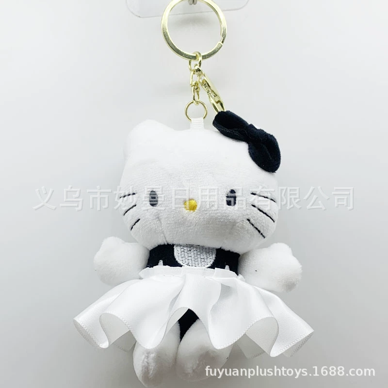Plush pendant Hello Kitty keychain, 12 cm & 15 cm variants, assorted styles