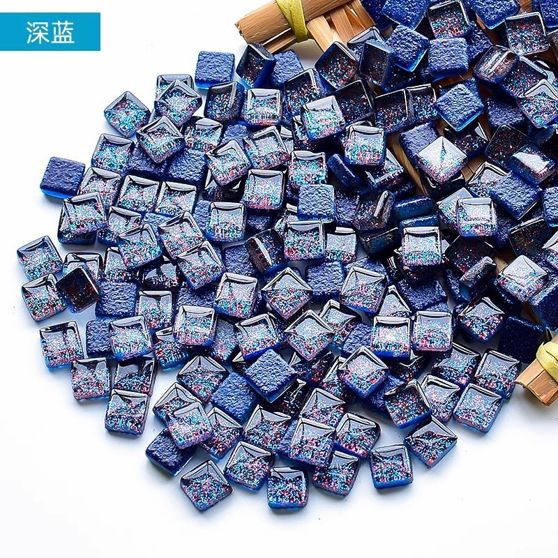200克diy多元闪粉马赛克集合水晶自由石玻璃儿童手工材料颗粒|undefined