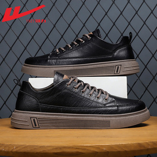 Huili men's shoes autumn non-slip waterproof winter soft bottom black leather shoes work casual men's leather shoes business kXQ