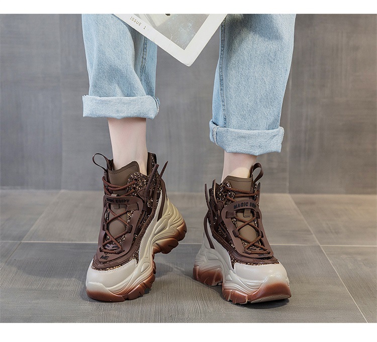 Giày sneaker nữ đế dày độn gót ẩn đính sequin xuân 2026 — M2269-1 Màu cà phê lót nhung, M2269-1 màu đen lót nhung, M2269-1 xanh lục lót nhung, M2269 màu tím một lớp bên trong chi tiết 27