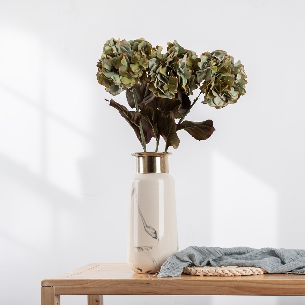 廠家干燒乾花繡球INS風批發家居裝飾婚慶假花仿真花跨境DY1-4132B