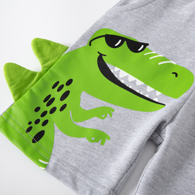 2024 nuevos pantalones cortos para niños dibujos animados dinosaurio niños quinto Pantalones deportivos verano ropa para niños al por mayor entrega de una pieza image 6