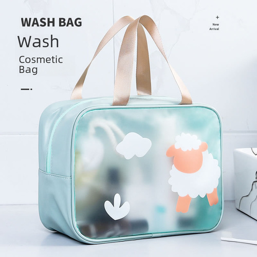 Portable cartoon-style bathing bag, waterproof beach bag, fitness swimming, dry-wet separation, toiletry bag, PVC storage bag