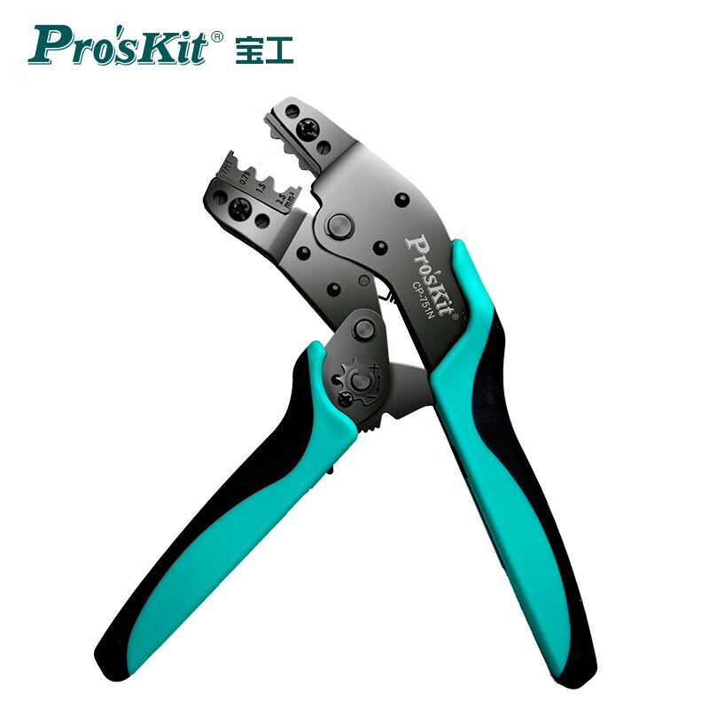 宝工（Pro'sKit）CP-751N YO裸端子棘轮压接钳 冷压线钳