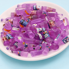 Simulated small bottles classified by color mixed mini toy three-dimensional model resin small food diy handmade