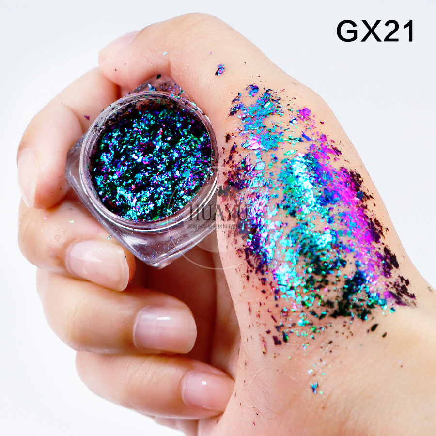 Explosiva transfronteriza camaleón óptico película gruesa Yunjin rosa arco iris estrella camaleón película gruesa ópalo rosa nail art sombra de ojos