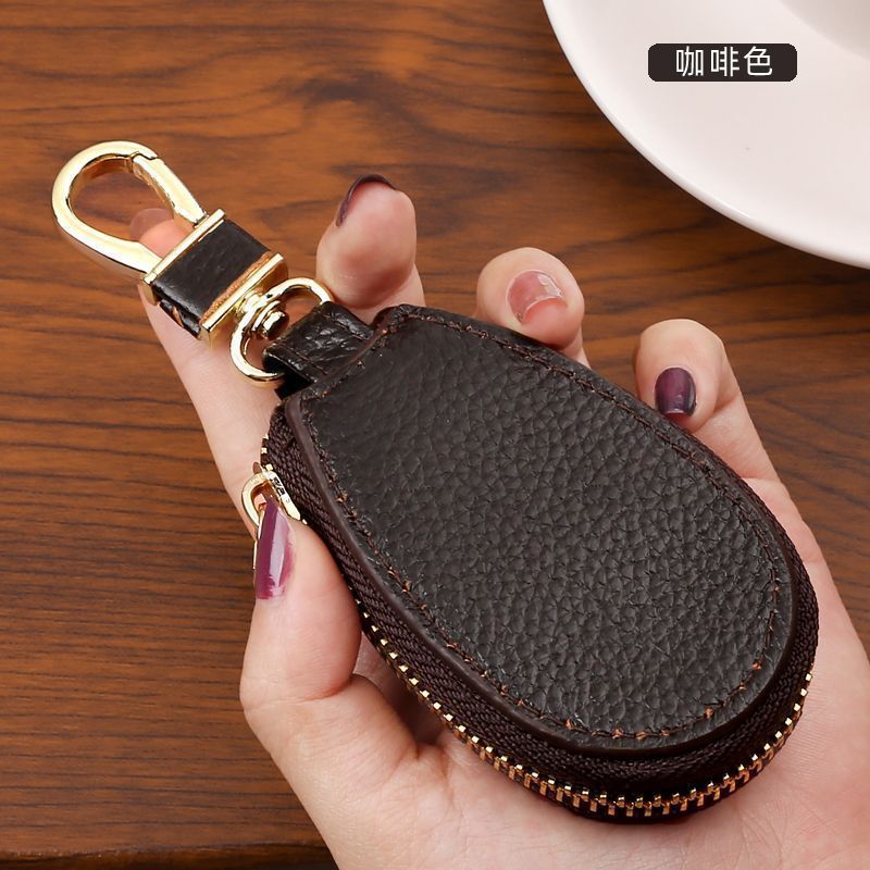 New men's and women's mini key pouch, compact and exquisite, multifunctional zippered bag with large capacity, perfect for car keys