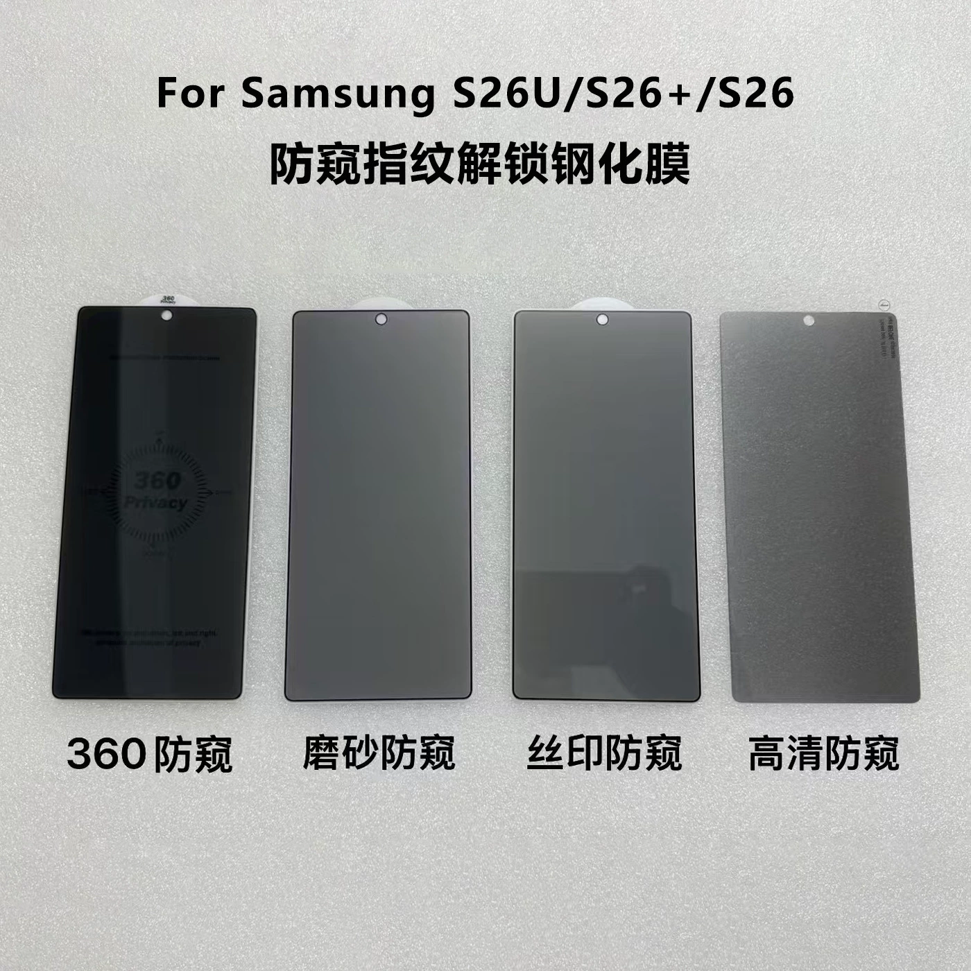Подходит для Samsung S26 Ultra, антишпионская защита, отпечаток пальца, защитная пленка, Galaxy S26, конфиденциальная защита экрана