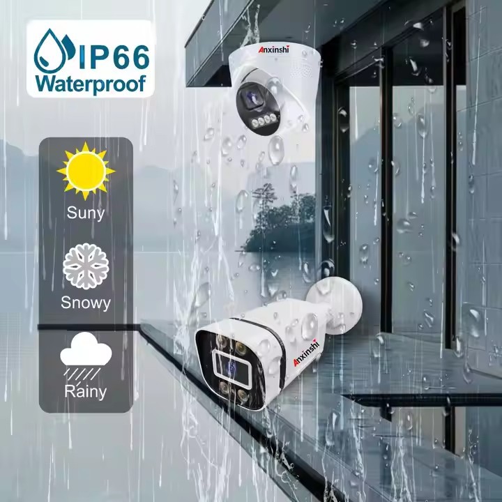 8 vías 2 megapíxeles 5 megapíxeles cámara AHD DVR Kit de visión nocturna a color completo circuito cerrado eléctrico de seguridad doméstica