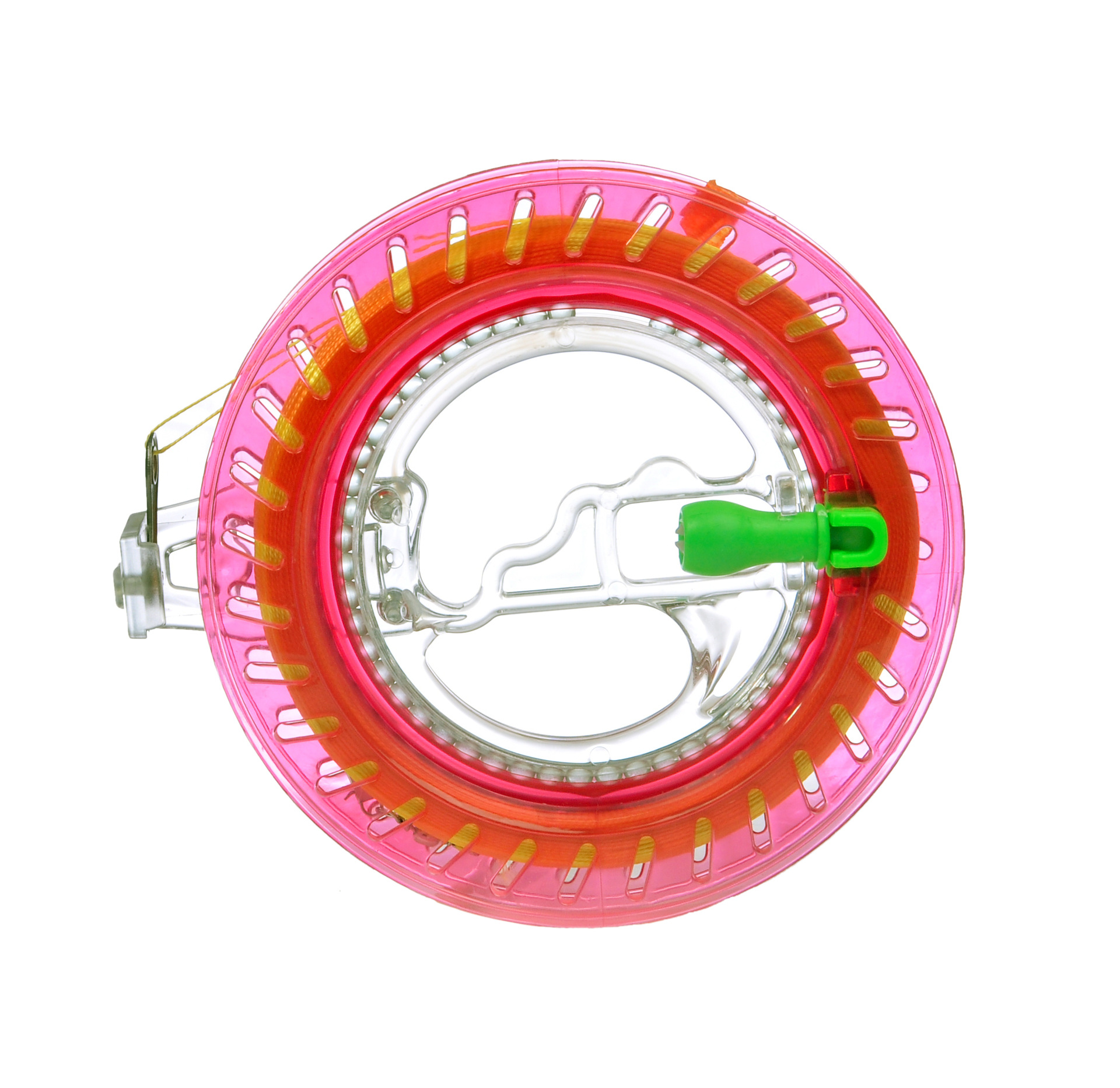 Carrete de cometa con línea al por mayor rueda azul de mano rodamiento de bolas de cristal rueda silenciosa fabricante de equipos de vuelo en stock