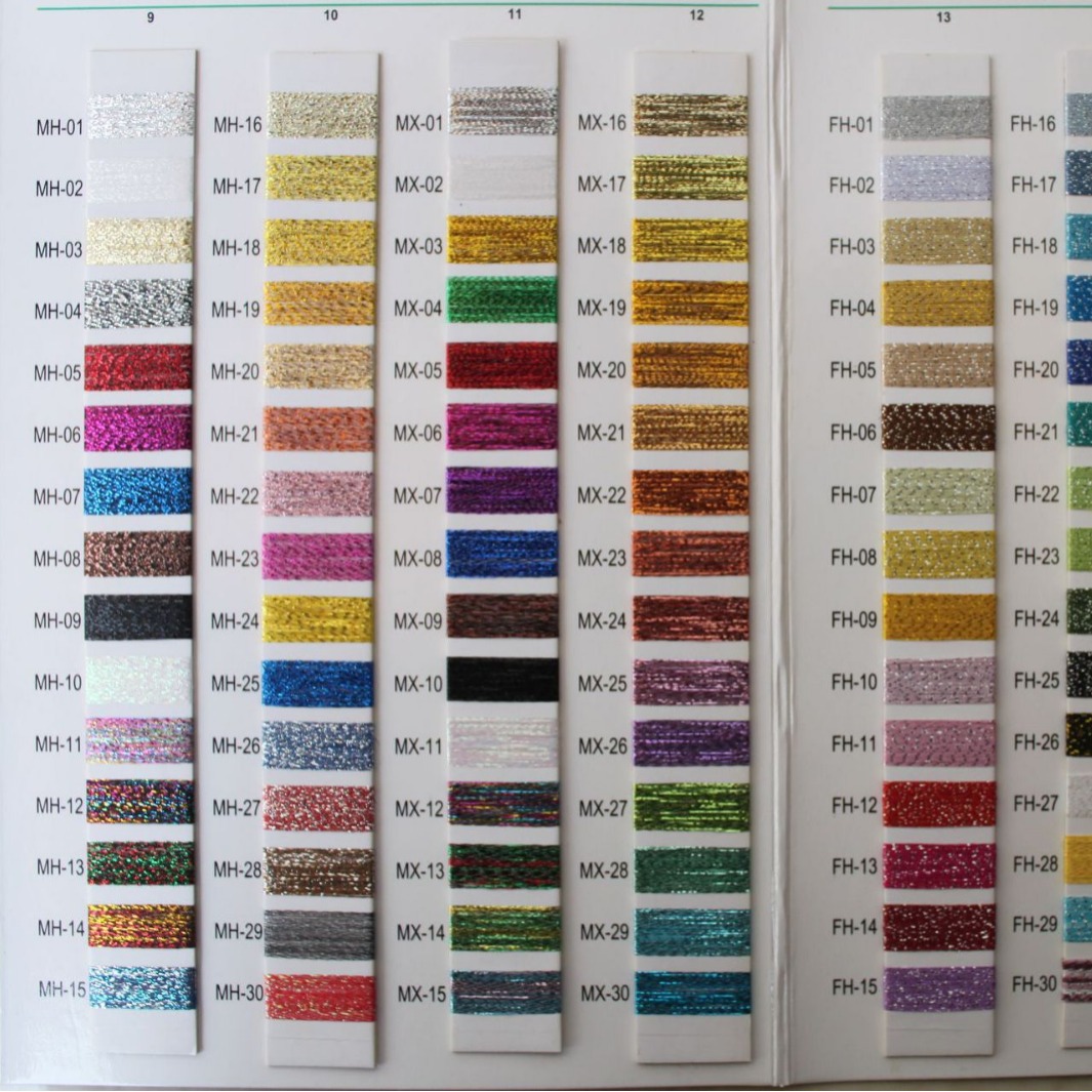 金属彩虹膜裁细丝加涤纶丝混和纱金属金银丝加涤纶色丝交叉缠绕线