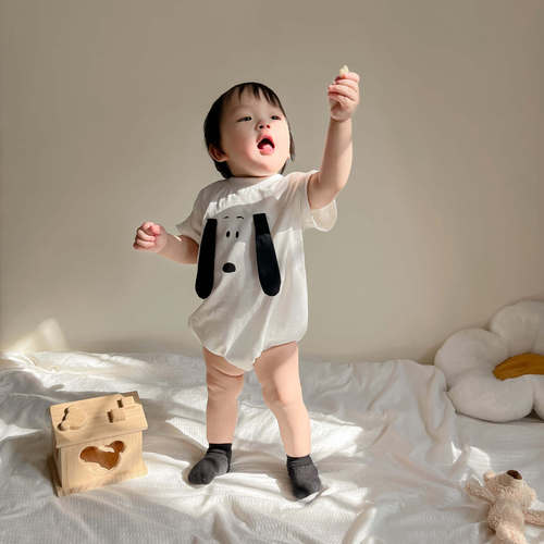 24 summer new Korean style baby harem ins style puppy style baby harem children's bag fart clothing baby clothes