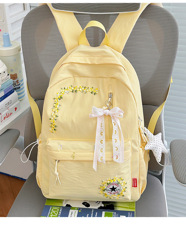 Neue grenzüberschreitende Freizeit-Trend-Rucksack mit Blumenmuster hochwertige leichte Schultasche großes Fassungsvermögen beliebter Campus-Rucksack
