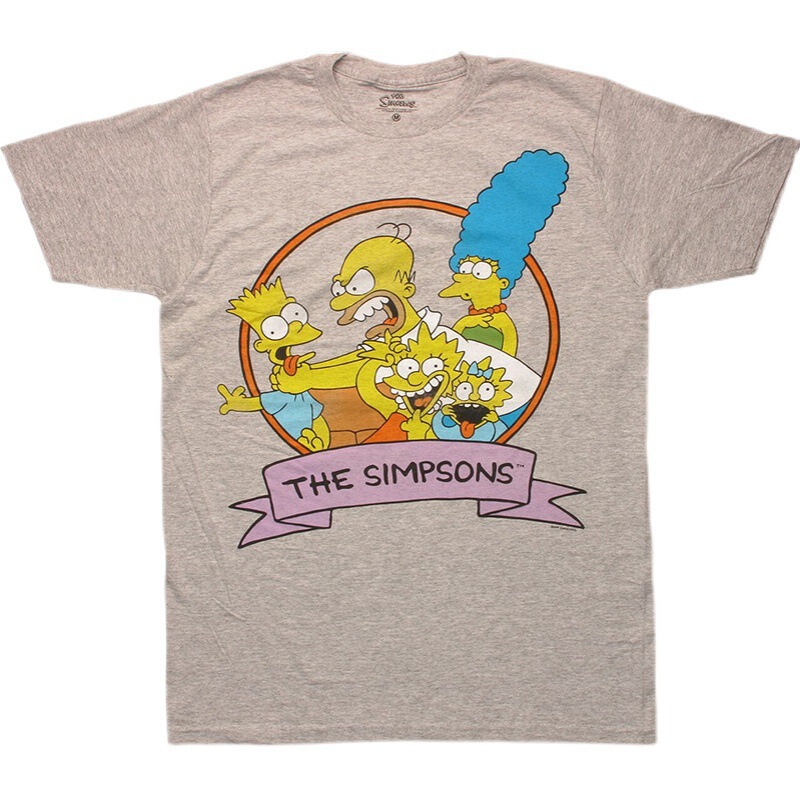 1989Bart-Simpson the Simpsons Retro Classic Animation Collaboration Short-Sleeved Loose Cotton T-Shirt 1989Bart-Simpson the Simpsons Retro Classic Animation Collaboration Short-Sleeved Loose Cotton T-Shirt