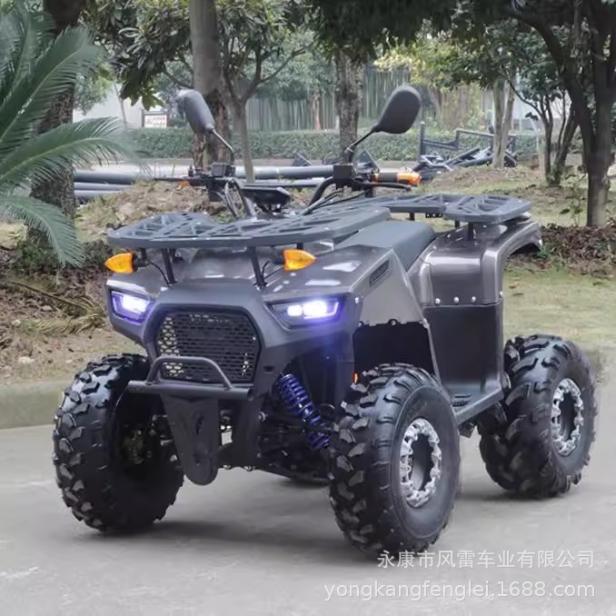 Cuatrimoto Todoterreno ATV de Hierro y Plástico con Transmisión por Eje e Inicio Eléctrico