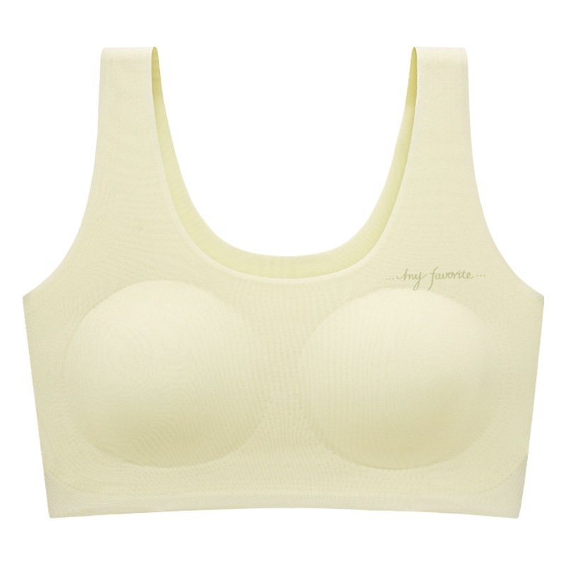 Estricta selección período de desarrollo chica ropa interior junior High School estudiante chaleco adolescente High School sin costura adhesivo niños grandes sujetador