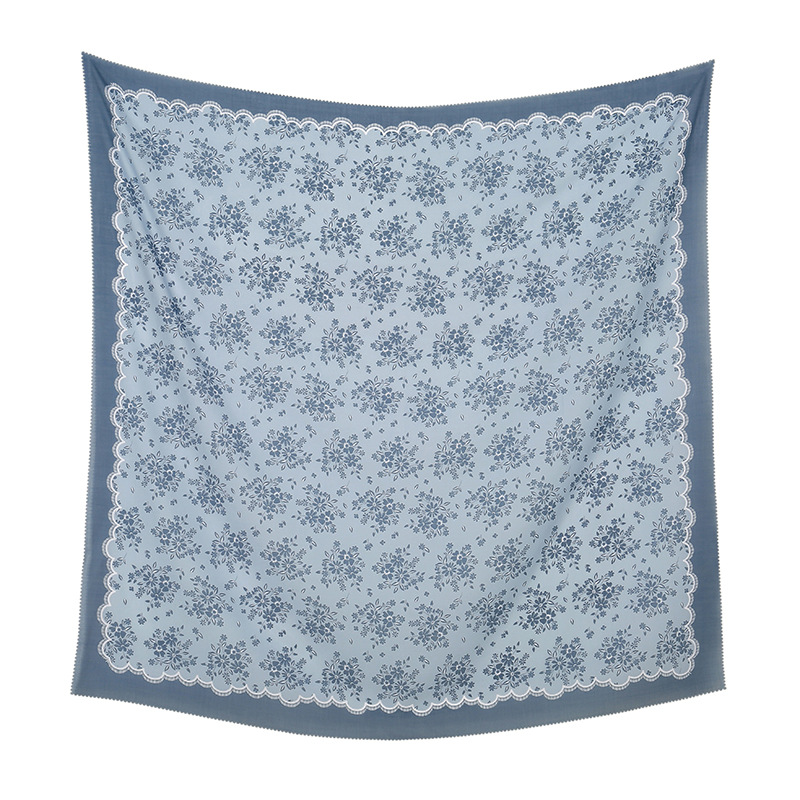 Muslimesche Kappduch malaysesche Blummendruck grouss Gréisst 110 Quadratschal populäre Lasergeschniddene Randschal fir Fraen_voghion.com