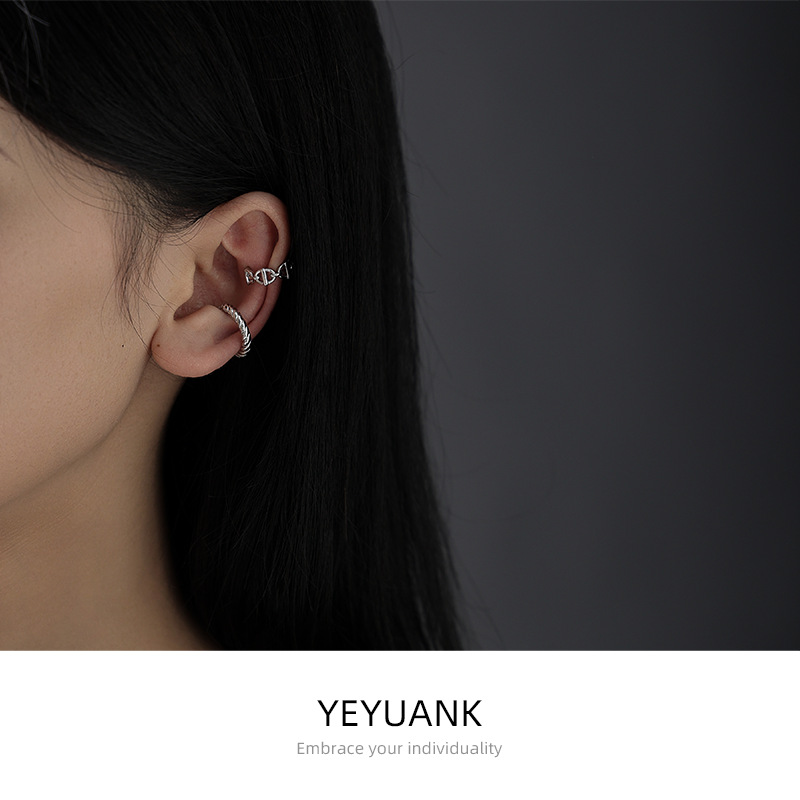 Boucles d'oreilles clips minimalistes pour oreilles non percées_voghion.com
