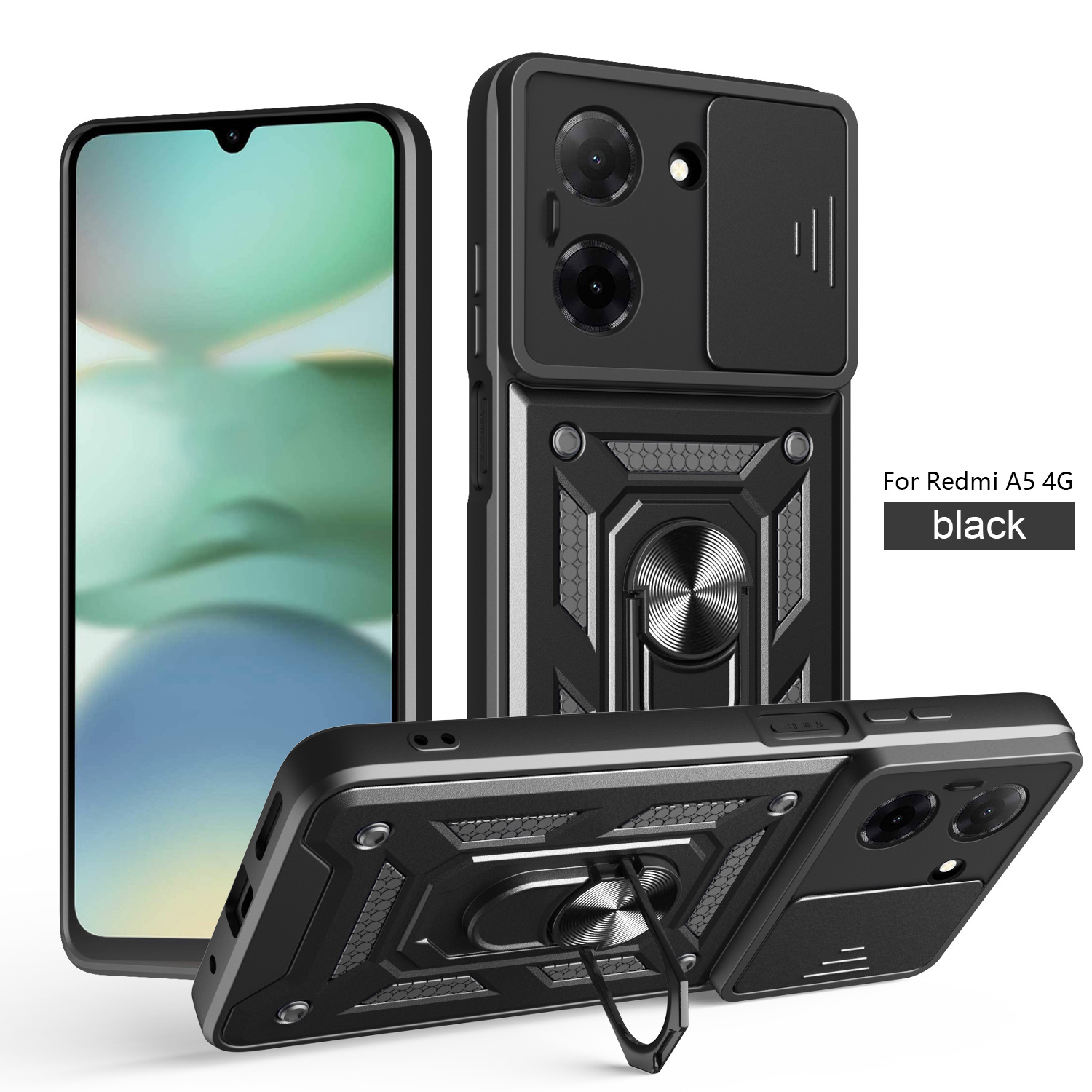 Adecuado para RM A5 171MM funda para teléfono móvil 173MM funda protectora anti-caída POCO C71 ventana corrediza dos en uno image 7