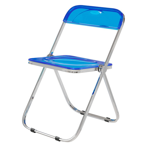 Transparent folding chair, acrylic fashion crystal dining chair, light luxury backrest stool, ins Internet celebrity photo chair, makeup chair