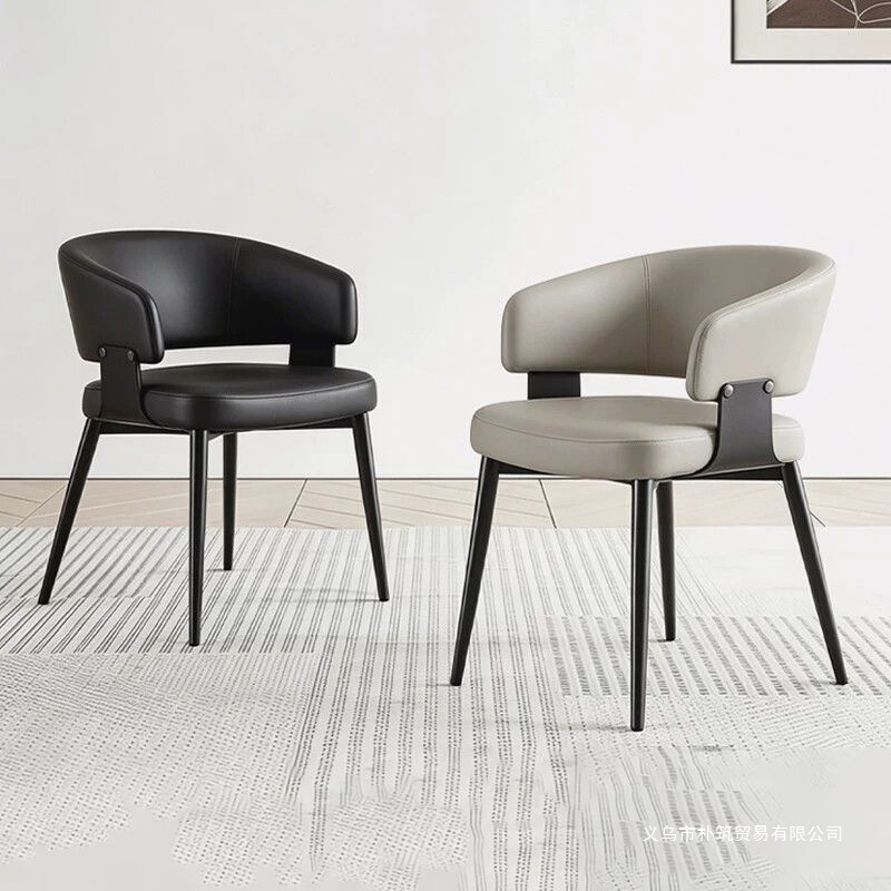 Dining Chair, Home Chair, Italian-Style Light Luxury High-End Chair with Backrest, Restaurant Dining Table, Island Chair, Hotel Chair, Game Chair