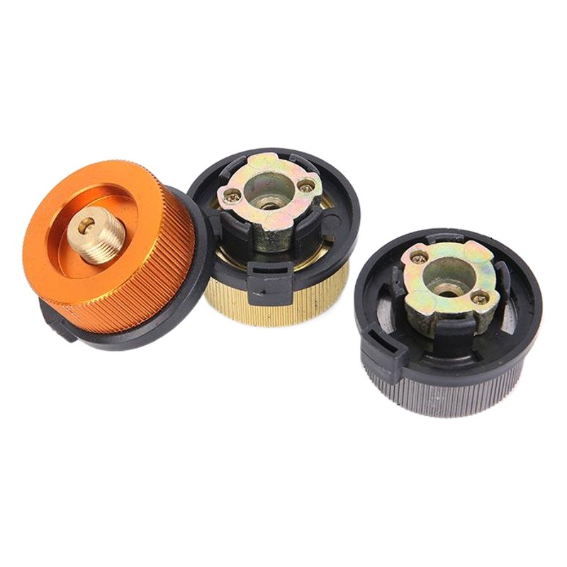 Outdoor Long Gas Tank Adapter Stove Head Conversion Adapter with Built-In Locking Converter Cassette Type for Outdoor Camping