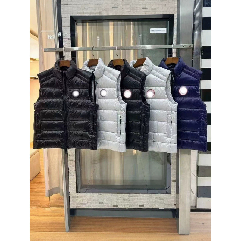 In-stock cross-border autumn and winter model, shiny Russian-style down vest for men and women, windproof thickened vest jacket In-stock cross-border autumn and winter model, shiny Russian-style down vest for men and women, windproof thickened vest jacket